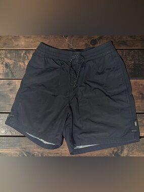 Van’s Men's Black Lined Relaxed Fit Shorts Size Medium